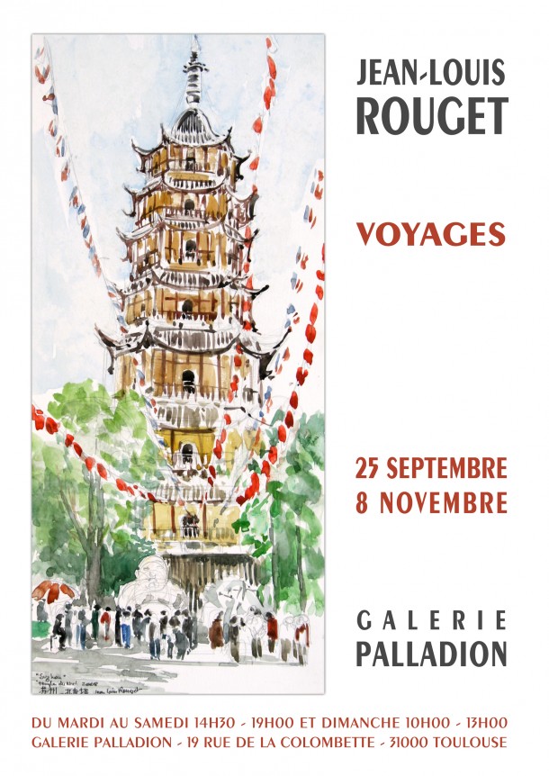 Invitation exposition Jean-Louis Rouget Gallerie Paladion