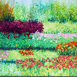 Peinture jardin